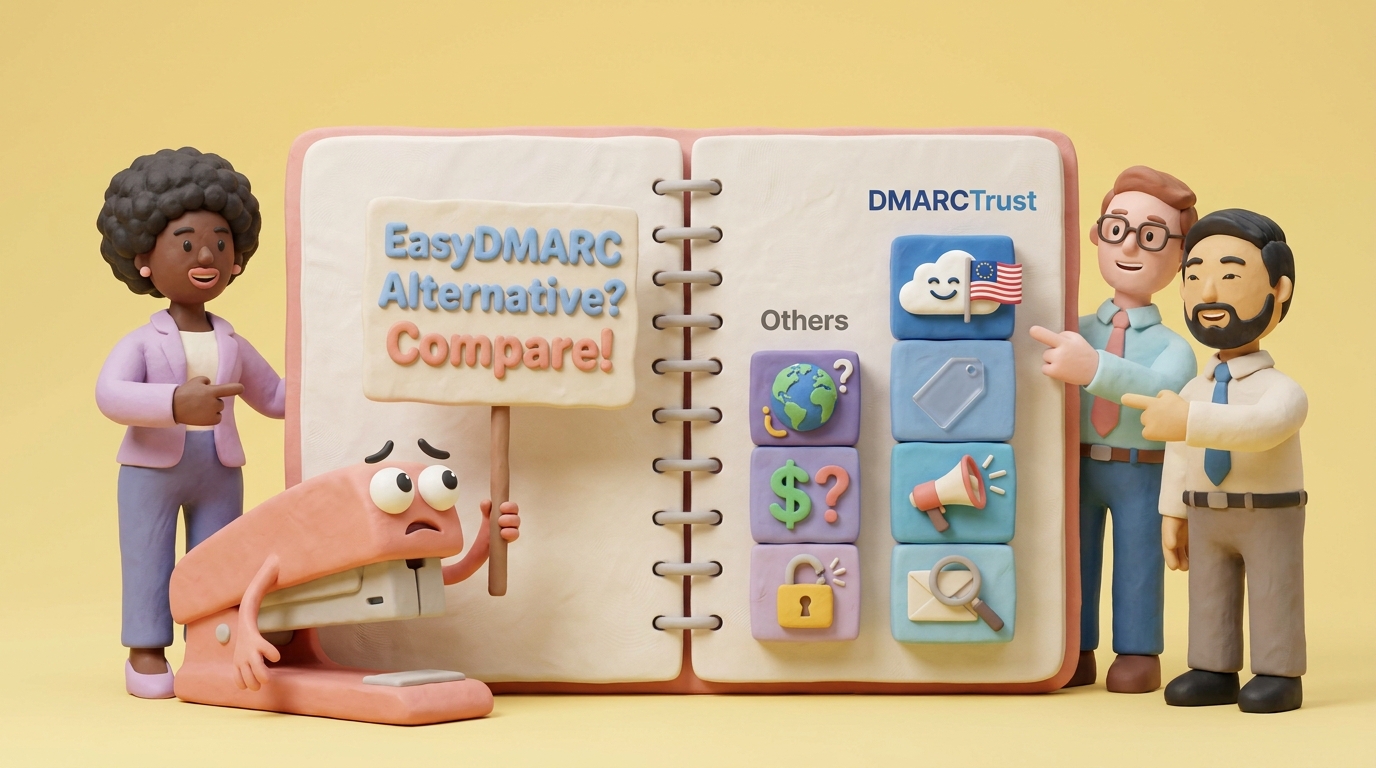 EasyDMARC alternative: DMARCTrust for teams that want clear sender insights and DNS monitoring