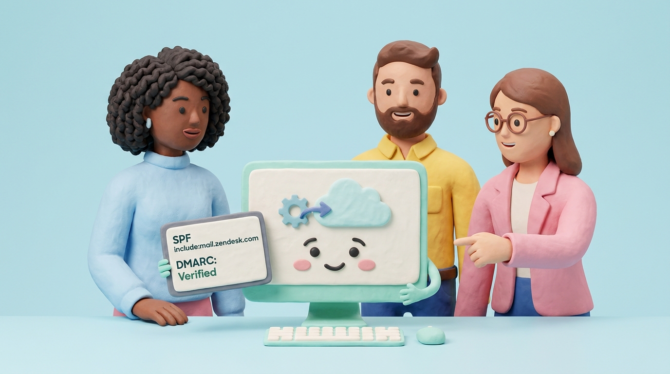 Zendesk SPF record setup: allow Zendesk to send for your domain